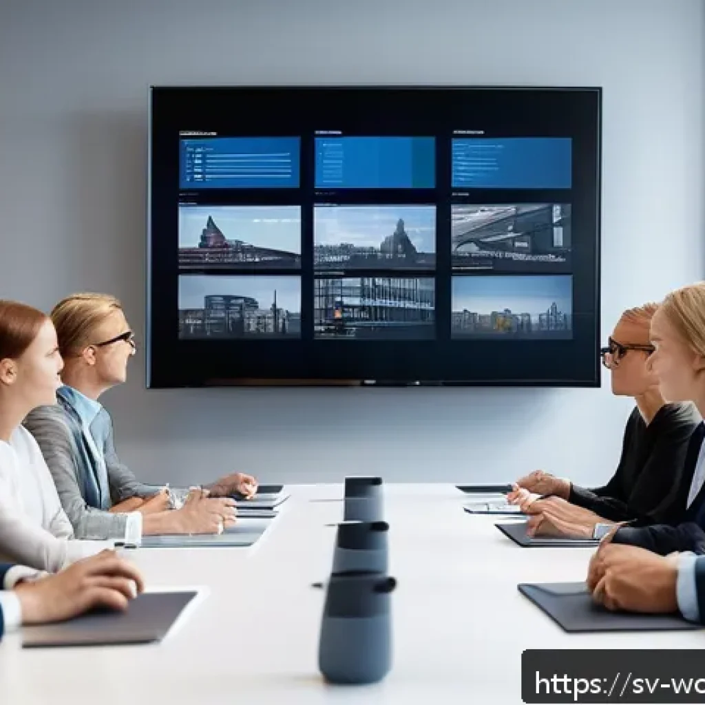 가치중심 기술 선택과 비용 관리 - A modern office meeting room in Stockholm with a diverse group of professionals gathered around a ta...